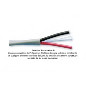 Cable 2x16 awg BELDEN 5200UE multifilar para control, voz y datos, venta x metro